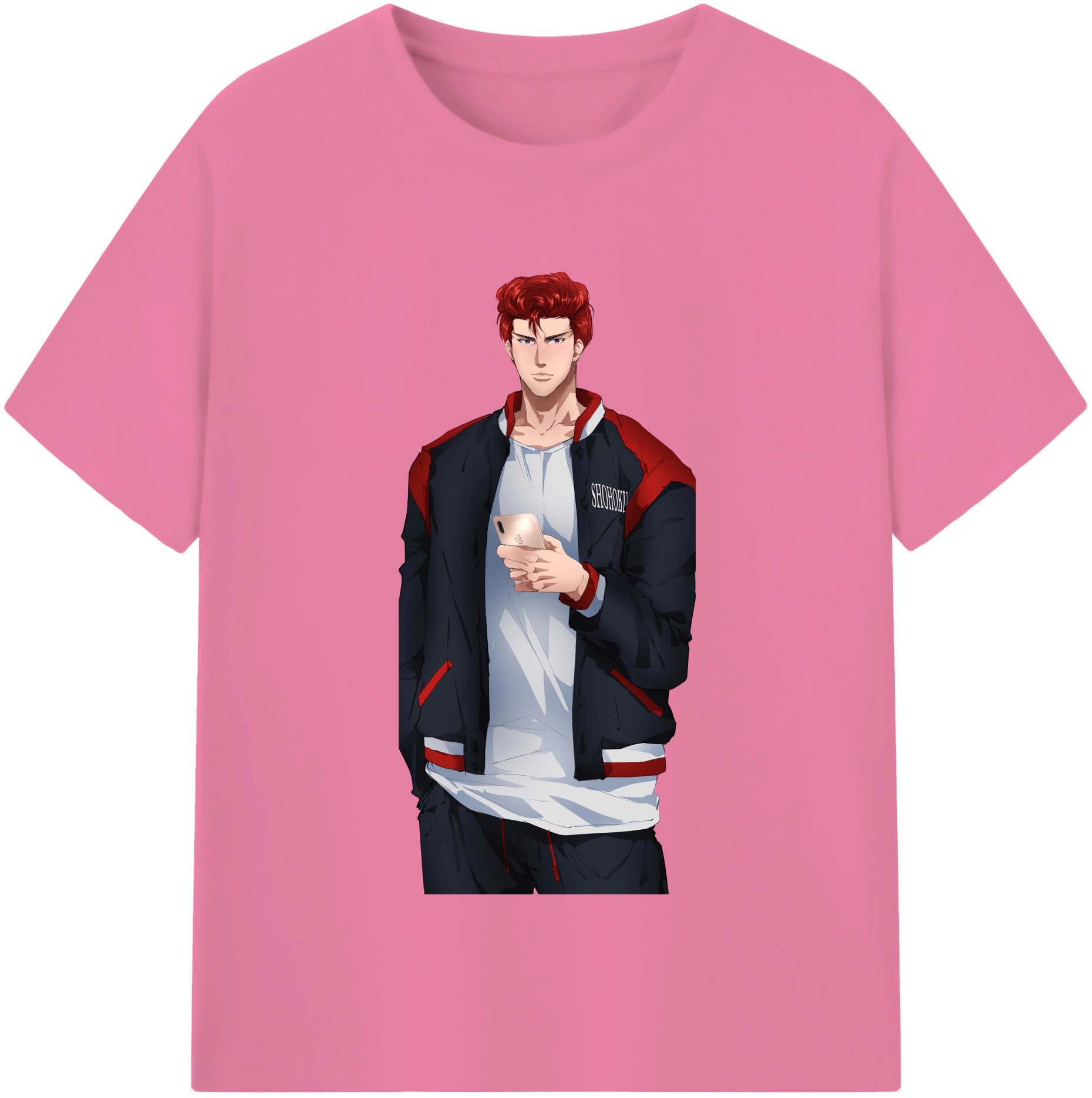 SLAM DUNK／スラムダンク 綿100％半袖Tシャツ（フロントプリント）